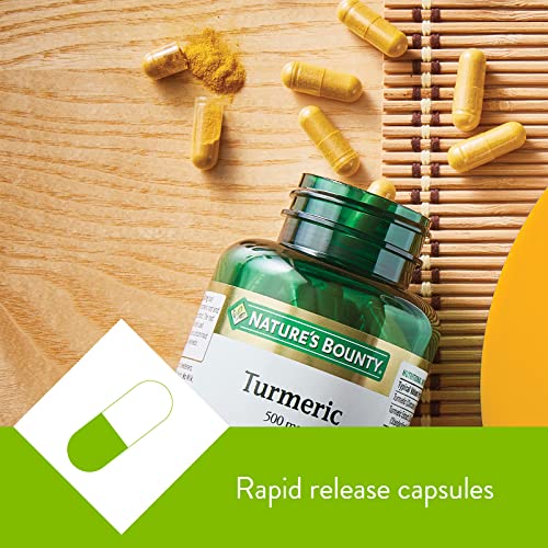 Nature's Bounty Turmeric Capsules - 500mg, 60 Count