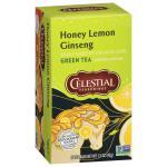 Honey Lemon Ginseng Green Tea Bags - 20 Count