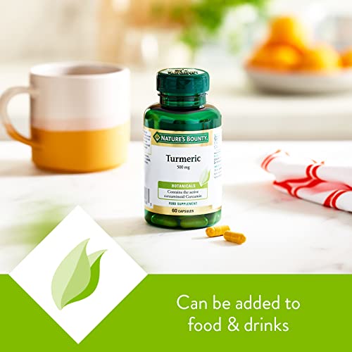 Nature's Bounty Turmeric Capsules - 500mg, 60 Count