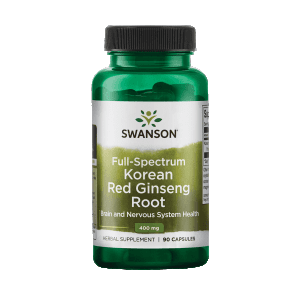Swanson Korean Red Ginseng Root 400mg, 90 Capsules