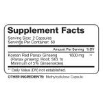 Nutrivein Korean Red Panax Ginseng 1600mg Capsules