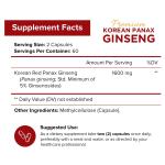 NutriFlair Korean Ginseng Capsules for Energy & Focus