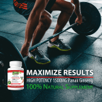 Premium Red Korean Panax Ginseng Veggie Capsules