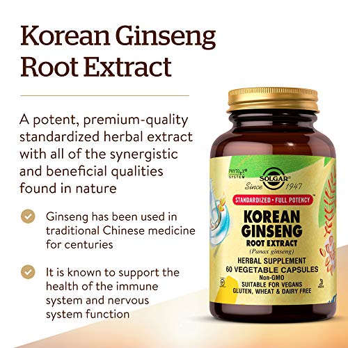Korean Ginseng Root Extract, 60 Veggie Capsules