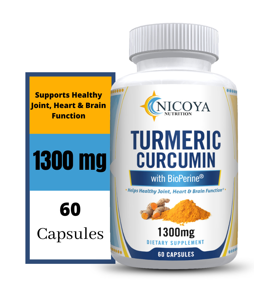 Turmeric Curcumin 1300mg with Bioperine for Joint Relief