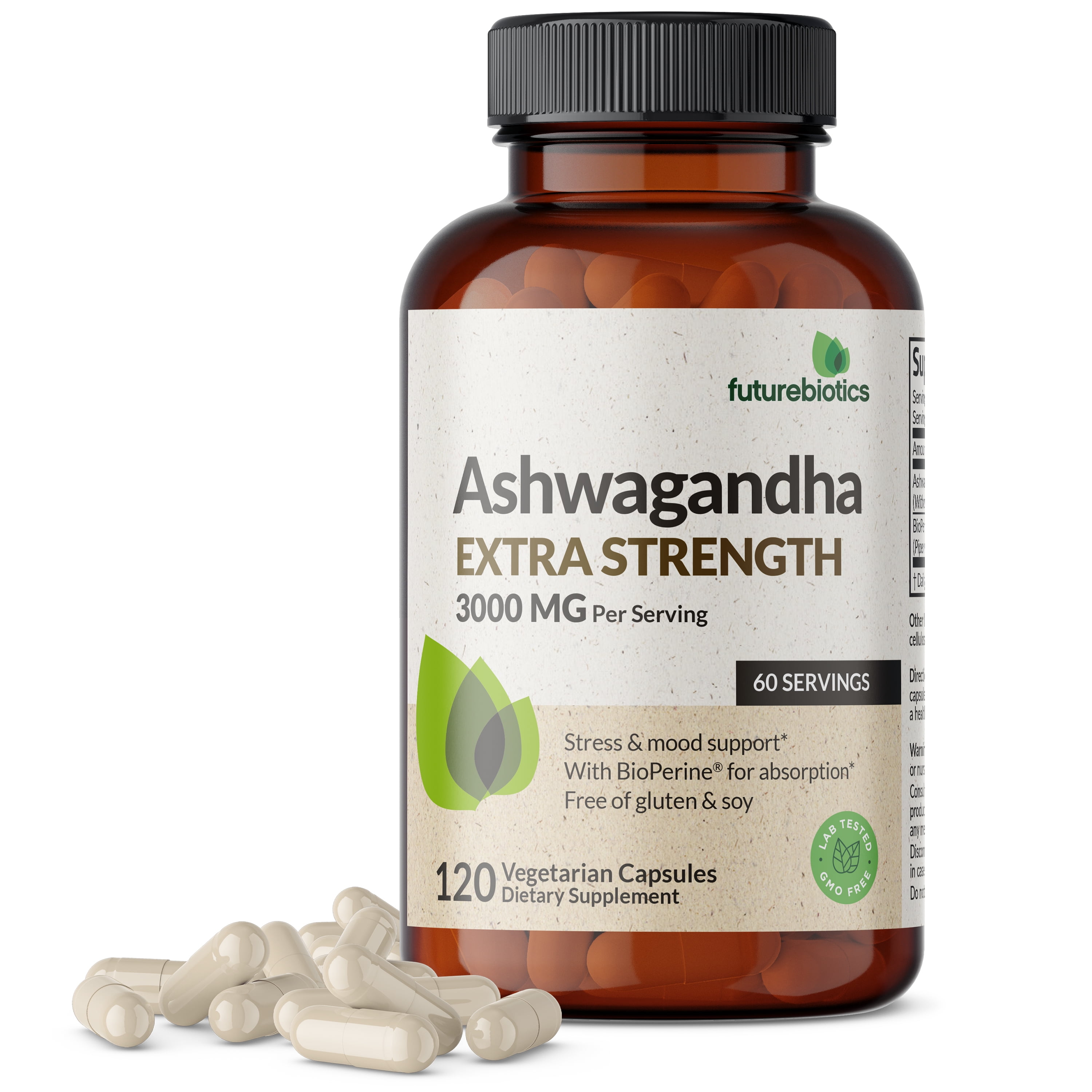 Futurebiotics Extra Strength Ashwagandha 3000mg Capsules