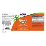 NOW Foods Ginkgo Biloba 60 mg Veg Capsules