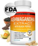 Organic Ashwagandha Capsules 1950 MG with Black Pepper