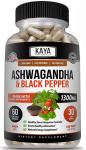 Organic Ashwagandha 1300mg with Black Pepper Capsules