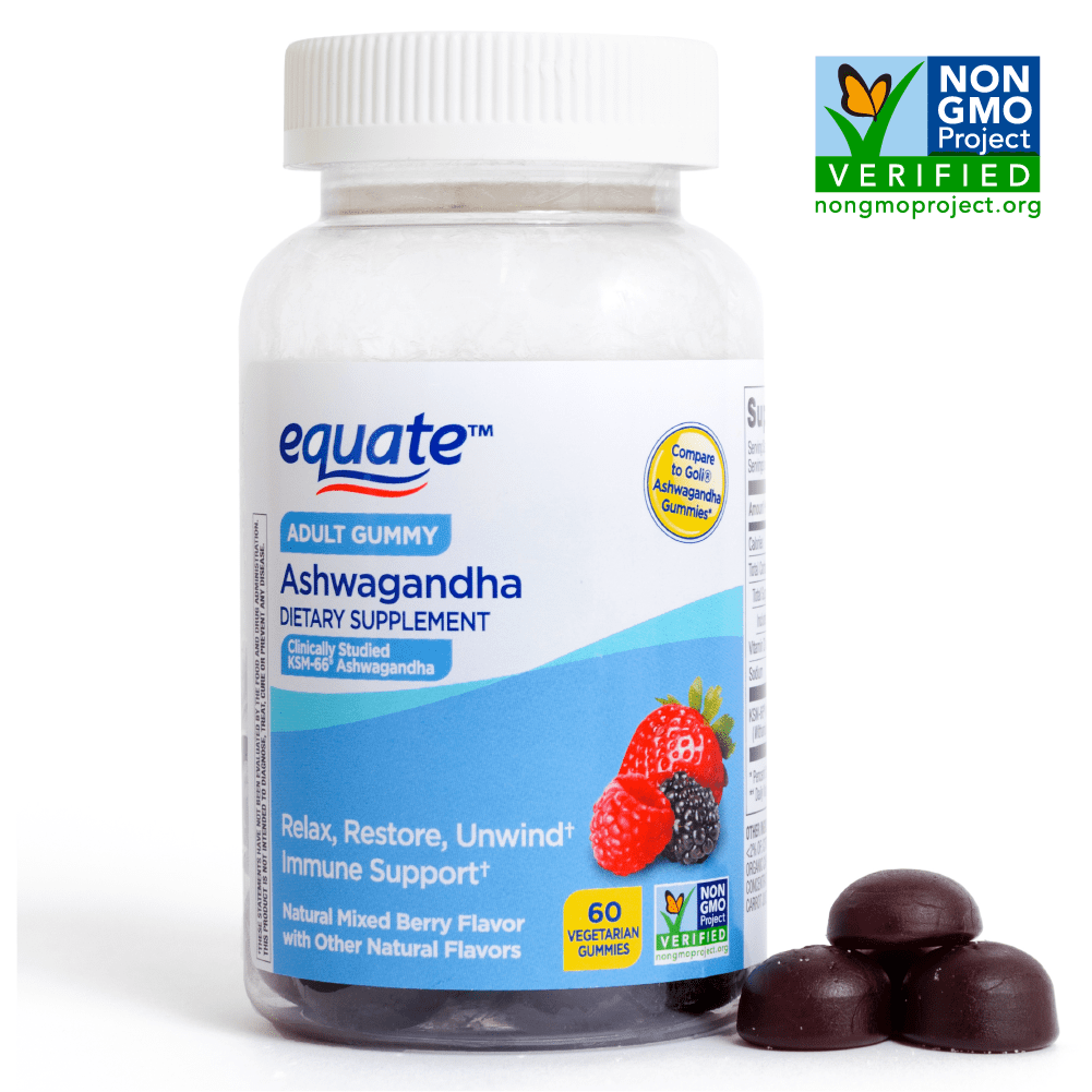 Ashwagandha Gummies, Non-GMO, Mixed Berry Flavor
