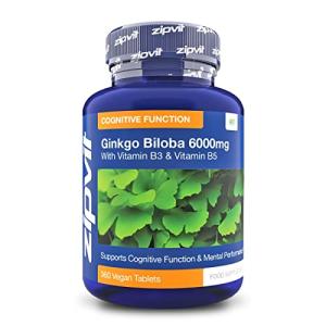 Ginkgo Biloba 6000mg Vegan Tablets for Focus