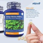 Ginkgo Biloba 6000mg Vegan Tablets for Focus