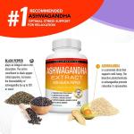 Organic Ashwagandha Capsules 1950 MG with Black Pepper