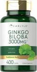 Carlyle Ginkgo Biloba 3000mg, 400 Veggie Tablets
