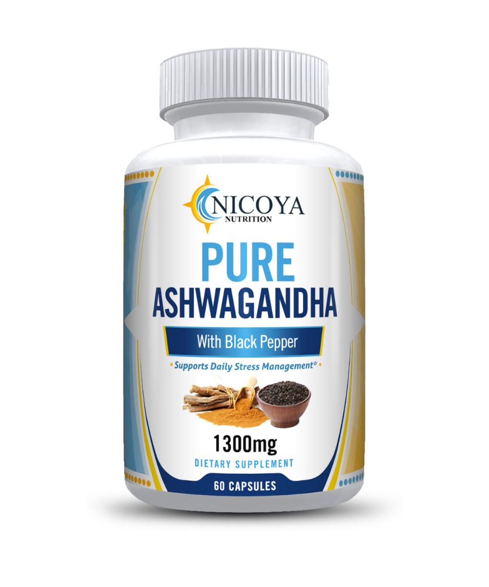 Organic Ashwagandha with Black Pepper for Stress Relief