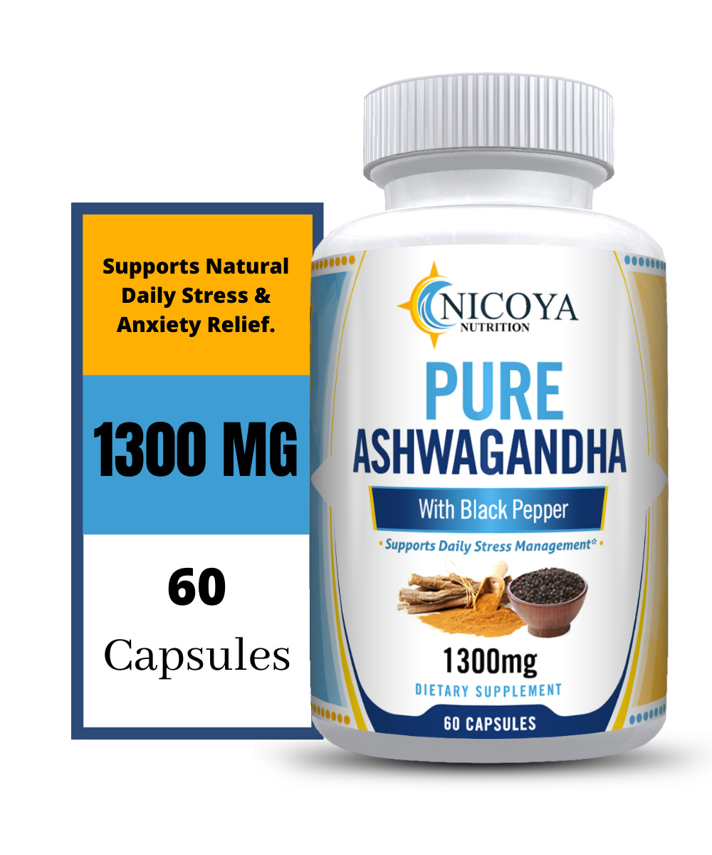Organic Ashwagandha with Black Pepper for Stress Relief