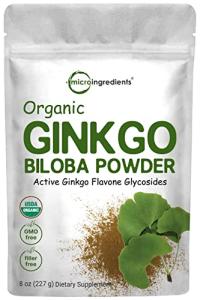 Organic Ginkgo Biloba Powder for Brain Support