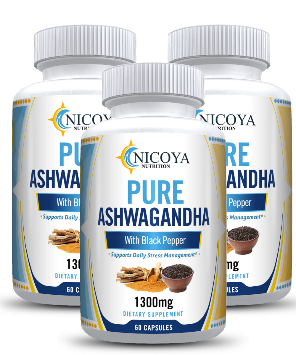 Organic Ashwagandha with Black Pepper for Stress Relief