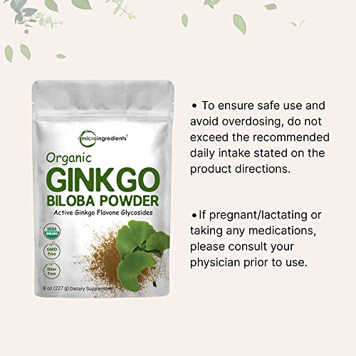 Organic Ginkgo Biloba Powder for Brain Support