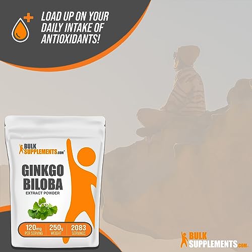 Ginkgo Biloba Extract Powder - Gluten Free 250g