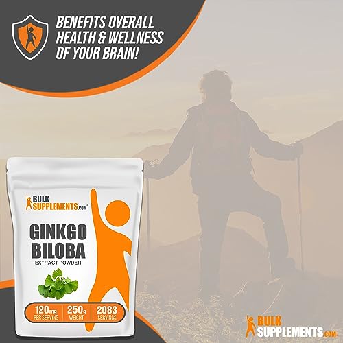Ginkgo Biloba Extract Powder - Gluten Free 250g