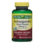 Spring Valley Ashwagandha Powder Veg Capsules 500mg
