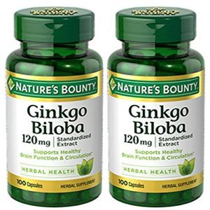Nature's Bounty Ginkgo Biloba Extract Capsules, 100 Count