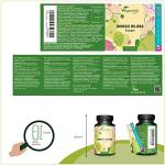 Ginkgo Biloba Capsules | 6000 mg Extract | 180 Vegan