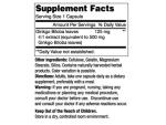Ginkgo Biloba 500mg Capsules for Memory Support
