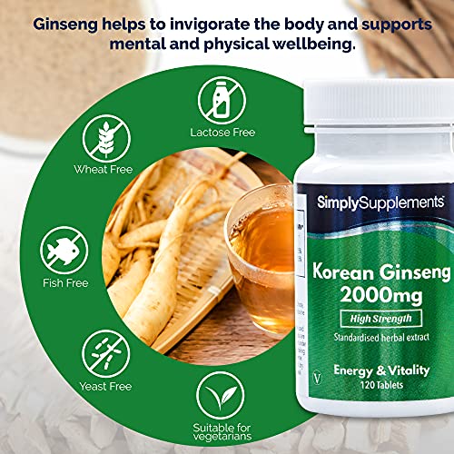 High Strength Korean Ginseng 2000mg Tablets