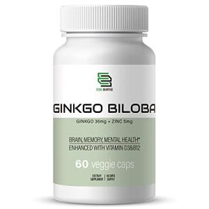 Ginkgo Biloba 600mg - 60 Veggie Capsules