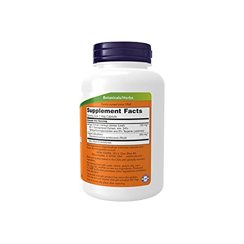 Ginkgo Biloba 120 mg - Double Strength Veg Capsules