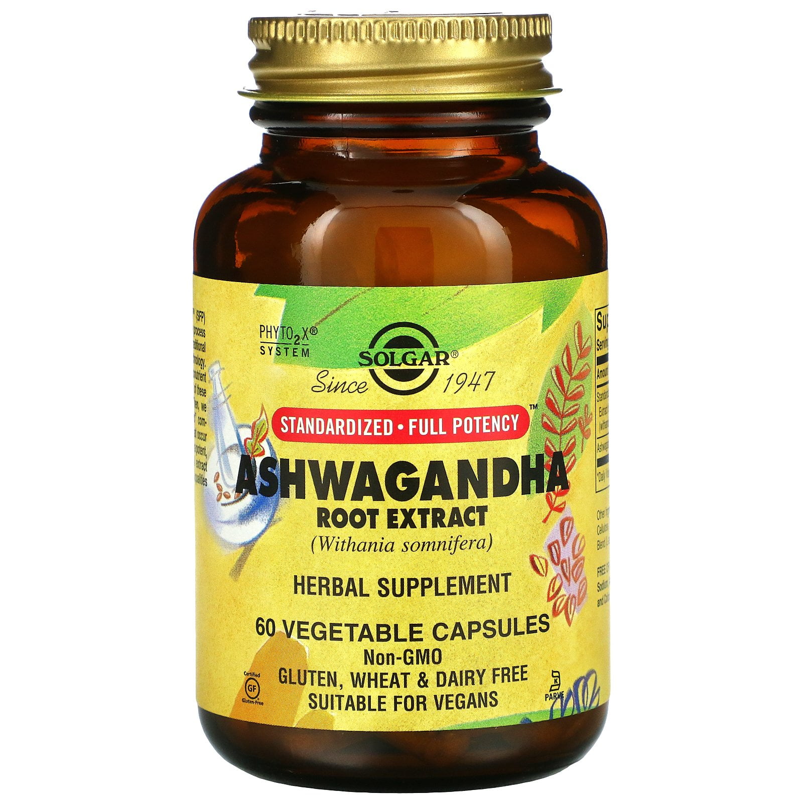 Solgar Ashwagandha Root Extract Capsules - 60 Count