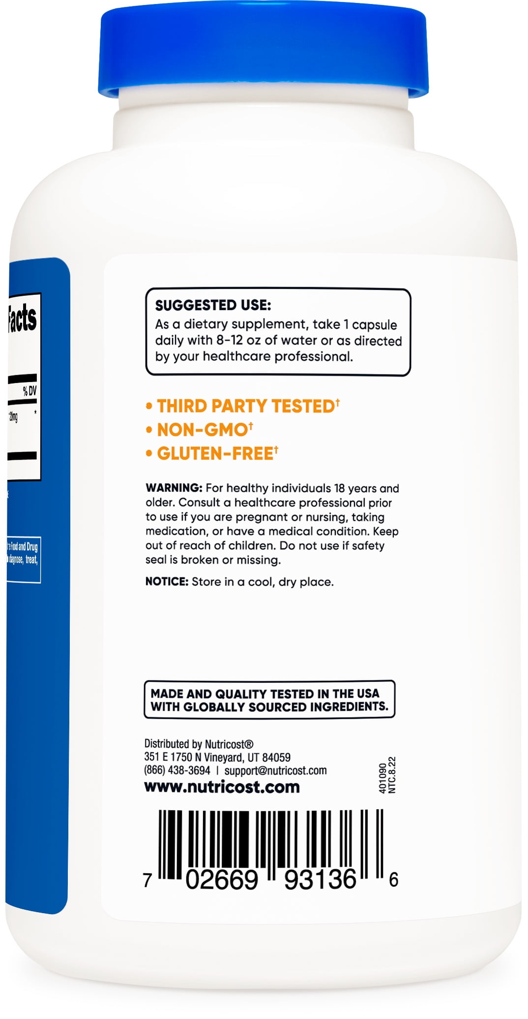 Nutricost Ginkgo Biloba 120mg, 240 Capsules
