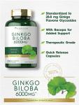 Ginkgo Biloba 6000mg Capsules, 200 Count