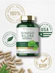 Ginkgo Biloba 6000mg Capsules, 200 Count