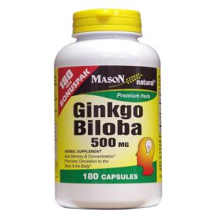 Mason Vitamins Ginkgo Biloba 500 mg 360 Capsules