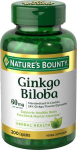 Ginkgo Biloba 60 mg - 200 Capsules