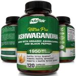 Organic Ashwagandha Capsules for Stress Relief 120ct
