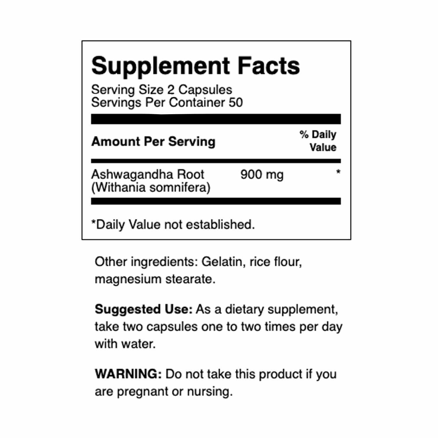 Swanson Ashwagandha Capsules for Stress Relief and Energy