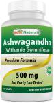 Best Naturals Ashwagandha 500 mg, 120 Capsules