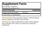 Ginkgo Biloba 500mg Extra Strength Capsules