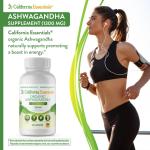 Organic Ashwagandha Supplement, 1300 MG, 60 Capsules