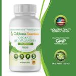 Organic Ashwagandha Supplement, 1300 MG, 60 Capsules