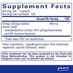 Pure Encapsulations Ginkgo Biloba 160 mg 120 Capsules