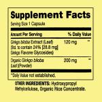 Spring Valley Ginkgo Biloba 120 mg, 90 Capsules