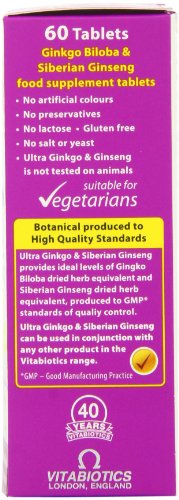 Ginkgo and Ginseng Tablets - 60 Count