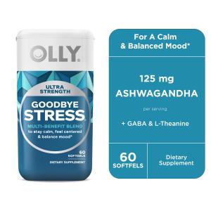 OLLY Goodbye Stress Softgels, 60 Count
