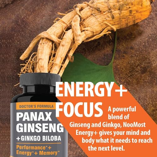 Korean Red Panax Ginseng with Ginkgo Biloba Capsules