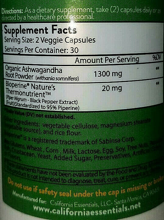 Ashwagandha 1300mg - Boost Energy & Strength